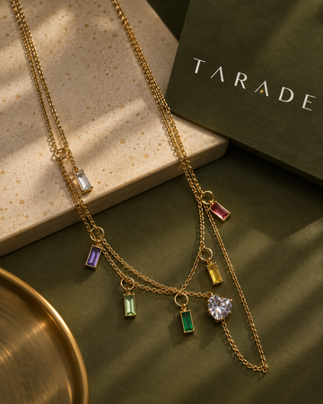 TARADE MULTICOLOUR CRYSTAL LAYERED NECKLACE