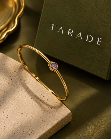 TARADE PURPLE GEMSTONE BANGLE