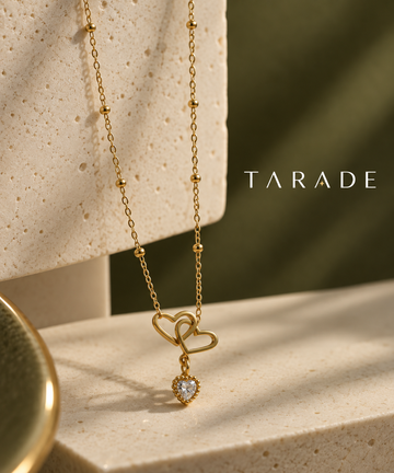 TARADE DOUBLE HEART LOVE NECKLACE