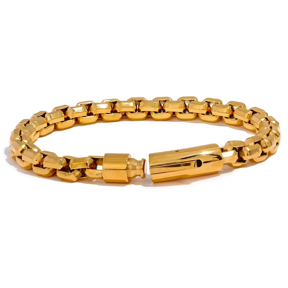 Men's Premium Gold-Plated Rope Bracelet