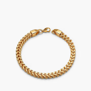 Herringbone Gold Plated Bracelet