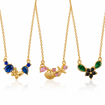 3-Piece Statement Pendant Necklace Set